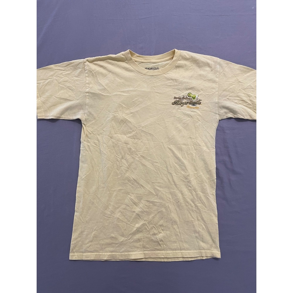 Margaritaville Branson Mens Small Yellow Its 5 OClock Somewhere Parrot T-Shirt